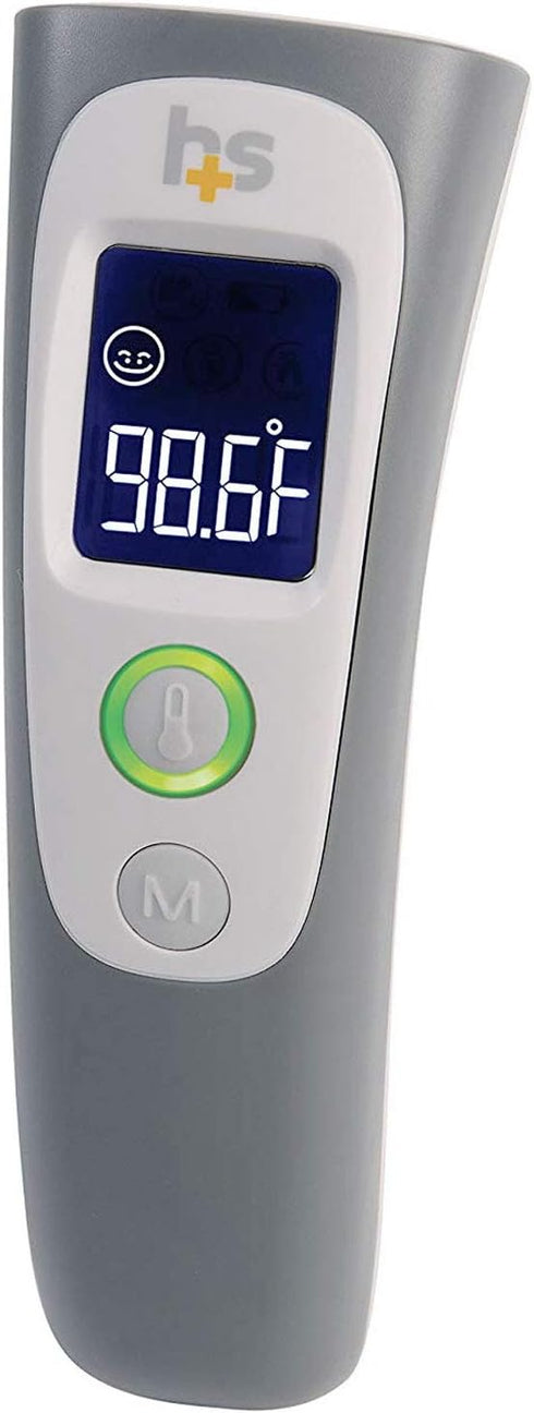 HealthSmart Digital Temporal Thermometer with No Contact Infrared Technology, Babies, Children or Adults, Test Temperature of Objects or Air with ...